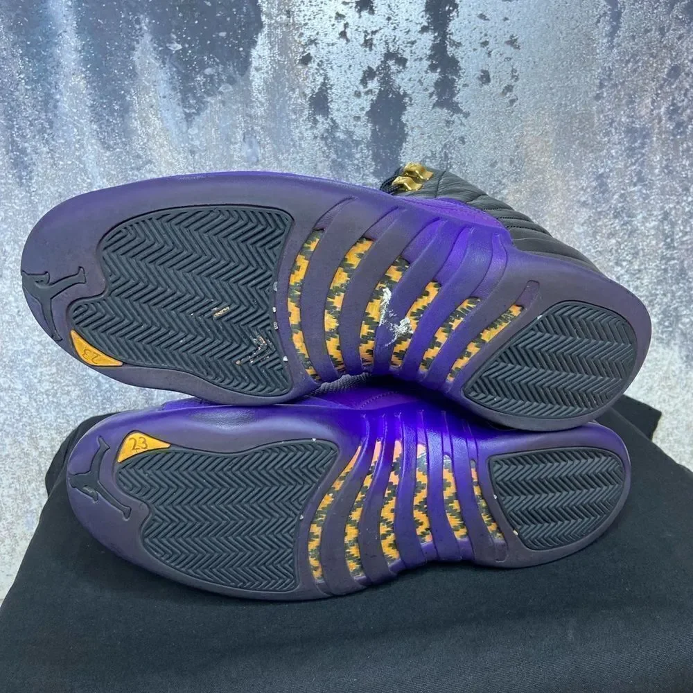 Air Jordan Retro 12 Field Purple Black Sneakers Size 12 - Picture 14 of 14